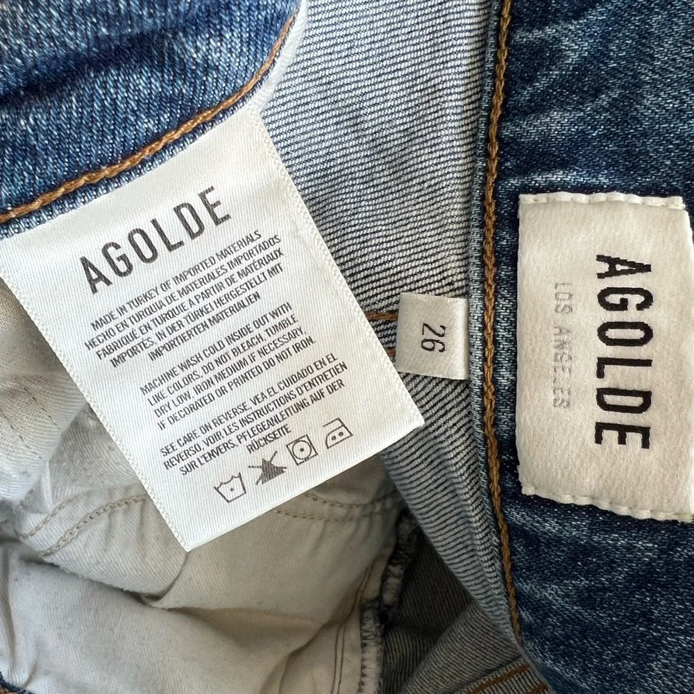 AGOLDE Riley High Rise Straight Crop Jeans - Picture 5 of 9